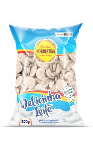 00) NORDESTINA BOLACHA DELICINHA LEITE 250G UN/1